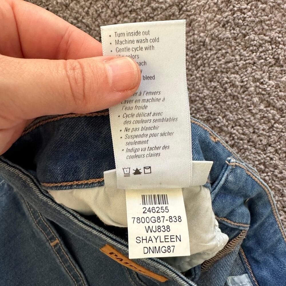 PAIGE Blue Flare & Wide Leg Jeans - Picture 6 of 10